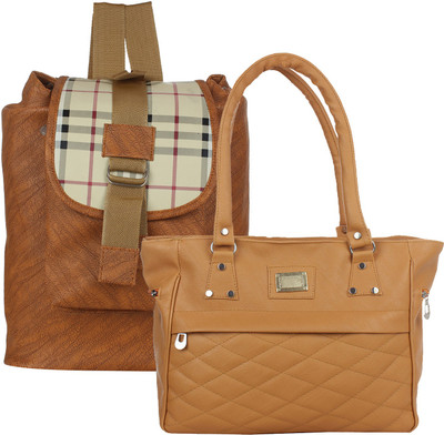 

Fillin Cart Women Casual, Evening/Party Brown PU Shoulder Bag