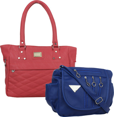 

Fillin Cart Women Casual, Evening/Party Pink, Blue PU Sling Bag, Blue;pink