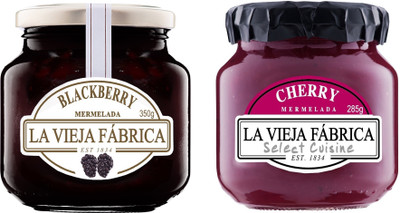 

La Vieja Fabrica Cherry Jam 285g and Blackberry Jam 350g (Combo Pack) 635 g(Pack of 2)