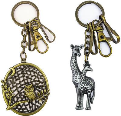 

Blooming Box Owl And Giraffe Combo Key Chain
