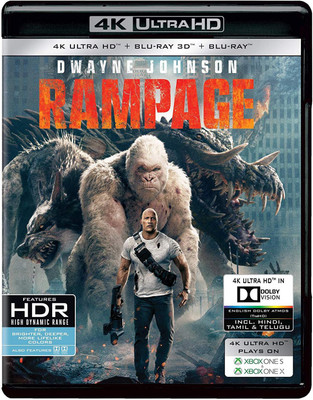 

Rampage (4K UHD + Blu-ray 3D + Blu-ray) (3-Disc)(4K(UHD) Blu-ray English)