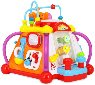 

YAMAMA Baby Toy Musical Instrument Activity Cube Play Center with Lights,15 Functions & Skills Learning & Educational Toys For Kids(Multicolor)