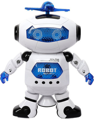 

Apx Toys Dancing Naughty Robot with 3D Flashing Light & Music Battery Operated Multi Colors (360 Degree Dancing Smart Robot) for Kids(Multicolor)