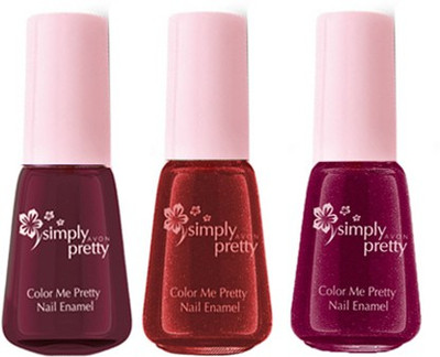 

Avon Color Me Pretty Nail Enamel (luscious cherry - maroon magic - deeply maroon)(Pack of 3)