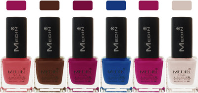 

Medin paris cosmetics makeup fashion matte Nail Polish lady femina09 Combo Set of 6 multicolor 3(Pack of 6)