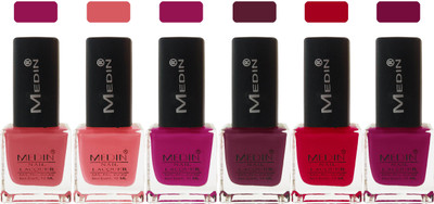 

Medin paris cosmetics makeup fashion matte Nail Polish lady femina09 Combo Set of 6 multicolor 6(Pack of 6)