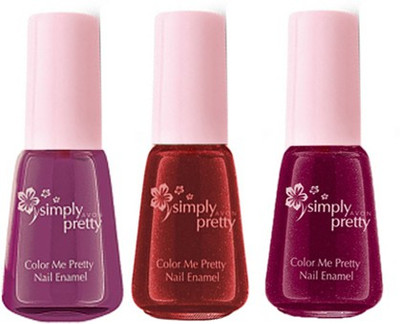Avon Color Me Pretty Nail Enamel (luscious cherry - maroon magic - pretty plum)(Pack of 3)