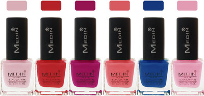 

Medin paris cosmetics makeup fashion matte Nail Polish lady femina09 Combo Set of 6 multicolor 10(Pack of 6)