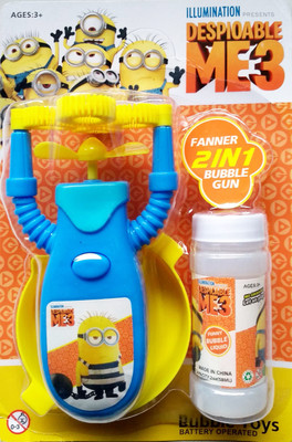 

kiti kits 2 in 1 Bubble Gun And fanner Toy For Your Growing Child (YELLOW)(Yellow)