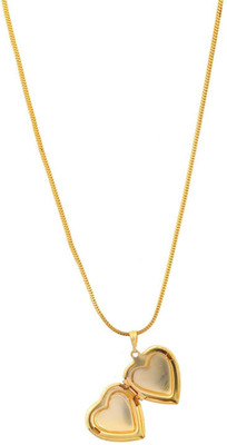 memoir Forever Yours Heartshape Pendant Gold-plated Brass Locket