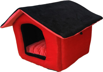 

Poofy's Pet Island RBH2 M Pet Bed(Red, Black)