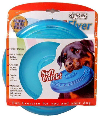 

Foodie Puppies Flyer Fetching Disc Dog Toy Frisbee (Small) Rubber Rubber Toy For Dog