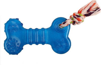 Super Dog Rope With Flavored Fun Rubber Bone For Dog
