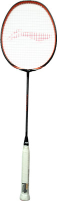 

Li-Ning Windstorm 700 III Superlight Strung Professional Badminton Racquet, S1 Black, Orange Strung Badminton Racquet(G4 -3.25 Inches, 79 g)