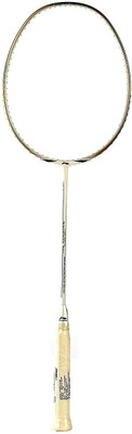 Li-Ning Windstorm 700 III Superlight Unstrung Professional Badminton Racquet, S1 White, Gold Unstrung Badminton Racquet(G4 -3.25 Inches, 79 g), Gold;white