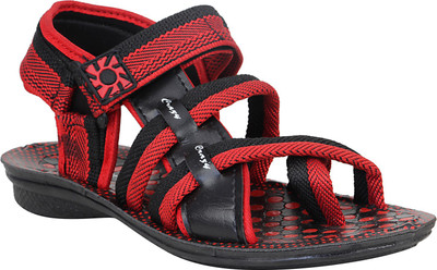 

Claptrap Men Red Sports Sandals