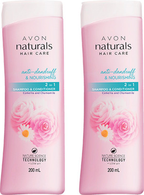 

Avon Naturals Camellia & Chamomile Anti-Dandruff Shampoo & Conditioner (set of 2)(400 ml)