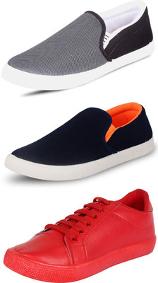 

Wwodcell Slip On Sneakers For Men(Multicolor, Grey
