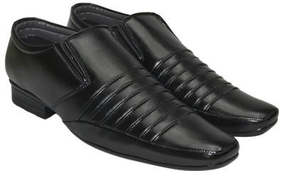 

Jenfars Black Slip On For Men(Black