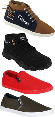 

Chevit Combo Pack of 4 Casual & Sports Shoes (Running Shoes Shoes) Sneakers For Men(Multicolor