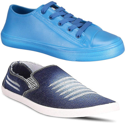 

Pexlo Men's Combo Pack of 2 Casual Shoes (Sneakers Shoes) Sneakers For Men(Blue