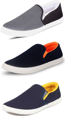 

Wwodcell Slip On Sneakers For Men(Multicolor, Grey
