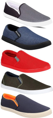

Pexlo Combo Pack of 5 Casual Shoes Slip On Sneakers For Men(Multicolor