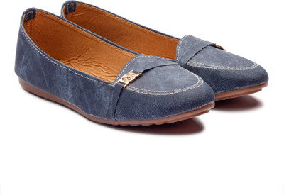 

Fashiontastic Trendy Daliy Wear Loafers For Women(Blue, Black