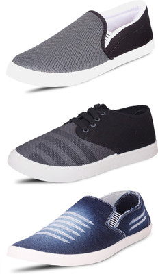 

Wwodcell Slip On Sneakers For Men(Multicolor, Grey