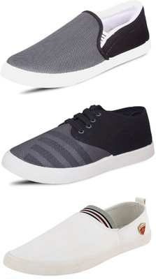 

Wwodcell Slip On Sneakers For Men(Multicolor, Grey
