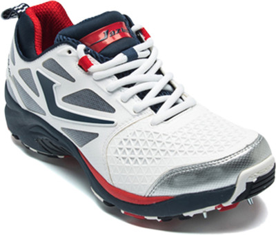 

Jazba Red Navy Color Cricket Shoes For Men Cricket Shoes For Men(White