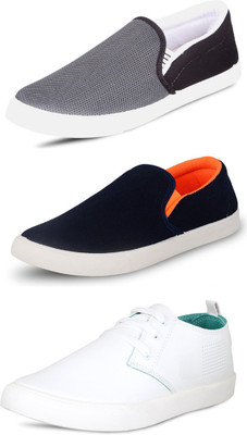 

Wwodcell Slip On Sneakers For Men(Multicolor, Grey
