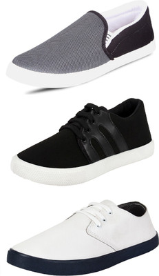 

Wwodcell Slip On Sneakers For Men(Multicolor, Grey