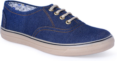 CLOSHO Blue Canvas Shoes Sneakers For Men(Blue