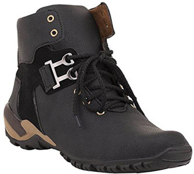

Vogue Stack Boots For Men(Multicolor, Black