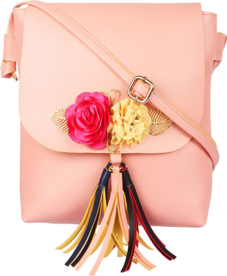 

Rajni Fashion Women Evening/Party Pink PU Sling Bag