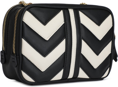 

Accessorize Women Casual Black PU Sling Bag