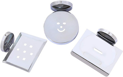 

3G DECOR Soap Holder for Bathroom and Kitchen - Stainless Steel Soap HolderPack of 3(Silver)
