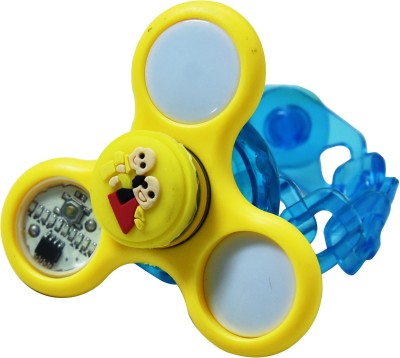 

Chandrika Pearls cartoon fidget spinner blue & yellow rakhi for boys,kids with greeting card(Blue, Yellow)