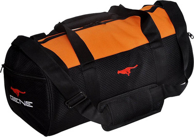 Gene Gym Bag Sports Duffle Polyester 20 LTR Yellow Gym Bag(Orange, Kit Bag)