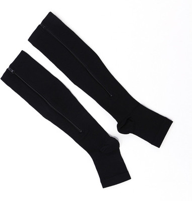 

Apar zip compression support toe open sox leg protection zipp Ankle Support (XL, Black)