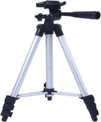 

Syvo 3110 105 Cm Long Stand - Super Light Tripod Kit (Black, Silver, Supports Up to 1000 g) Tripod Tripod(Silver, Supports Up to 1500 g)