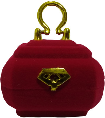 

Kala Decorators Amazing Unique Handbag Shape Vanity Box, Wedding Ring Box, Engagement Box, Jewellery Box, Valentine Box Vanity Box(Red)