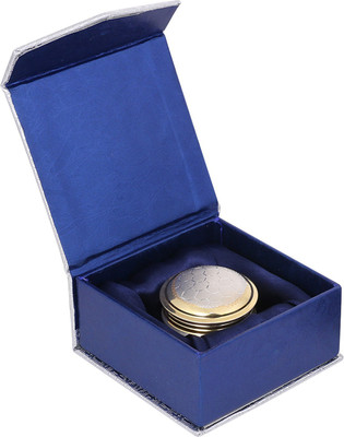 

Osasbazaar Purity Certified Silver Jewellery Box for Ring, Earring, Chain - Multi Purpose Shingaar Box - 80%-83.5% Pure Vanity Box(Silver Gold)