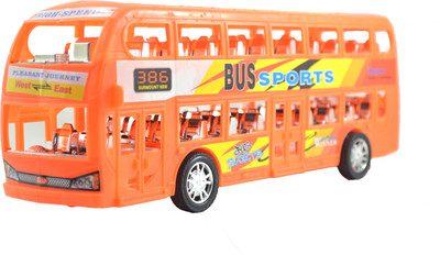 

Breno Bus toys for kids, bus toy, bus for kids, Friction toy, sports bus for kids Org(Orange)