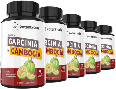 

Potentveda Garcinia Cambogia Extract Weight loss for Men & Women 90 Capsules(450 No)