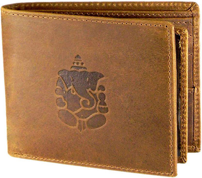 WalletLee Men Tan Genuine Leather Wallet(8 Card Slots)