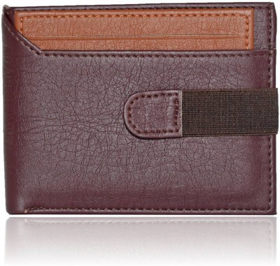 

Ibex Men Casual Maroon Artificial Leather Wallet(6 Card Slots), Brown & tan