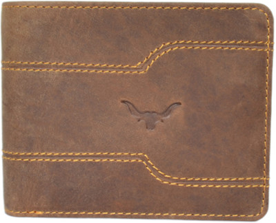 

cadrohides Men Casual Brown Genuine Leather Wallet(9 Card Slots)