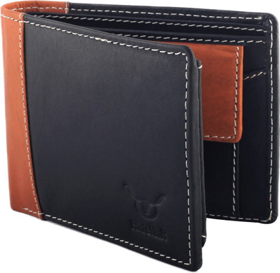 

Hidelink Men Casual Black Genuine Leather Wallet(7 Card Slots)